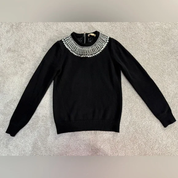Michael Kors Collection - Stunning Beaded Chainlink Cashmere Sweater - size XS - Picture 1 of 12